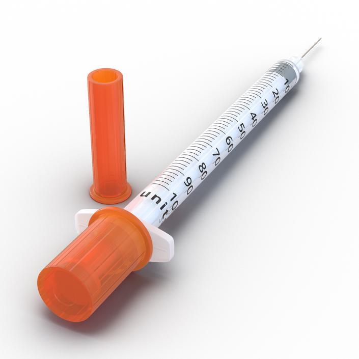 3D model Disposable Syringe 100 un