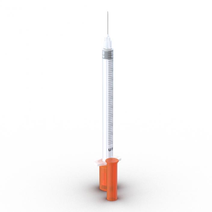 3D model Disposable Syringe 100 un