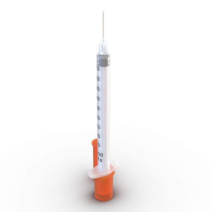 3D model Disposable Syringe 100 un