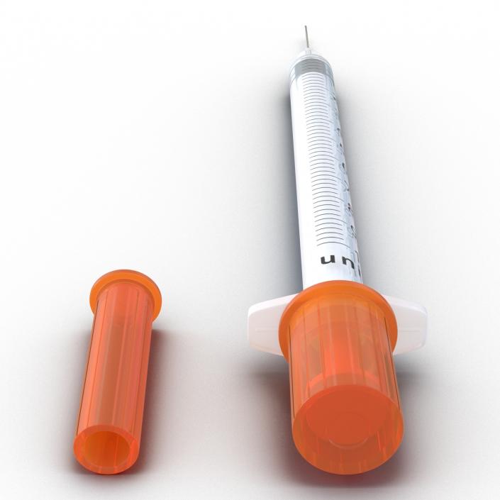 3D model Disposable Syringe 100 un