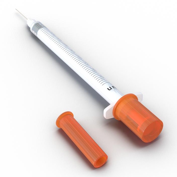 3D model Disposable Syringe 100 un