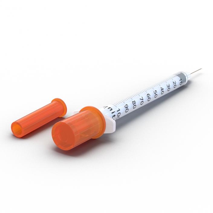 3D model Disposable Syringe 100 un