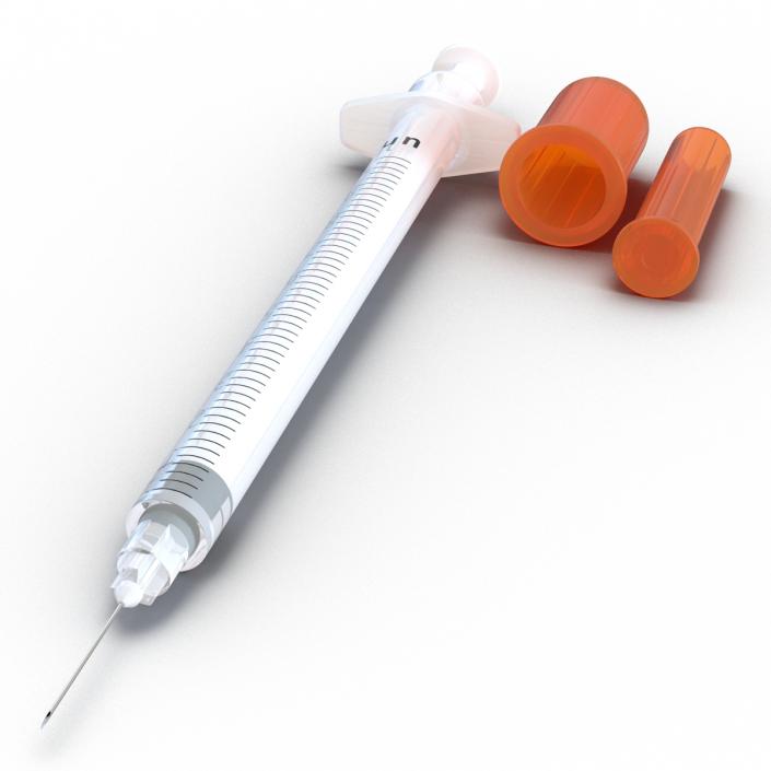 3D model Disposable Syringe 100 un