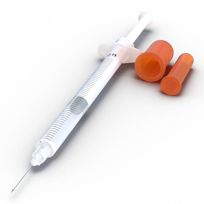 3D model Disposable Syringe 100 un