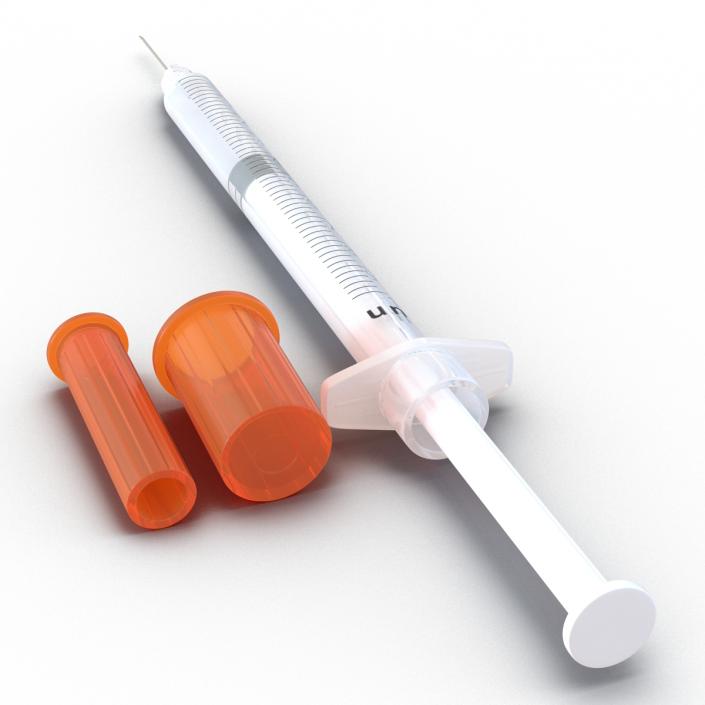 3D model Disposable Syringe 100 un