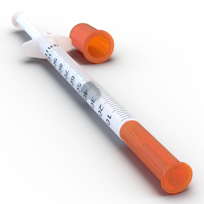 3D model Disposable Syringe 100 un