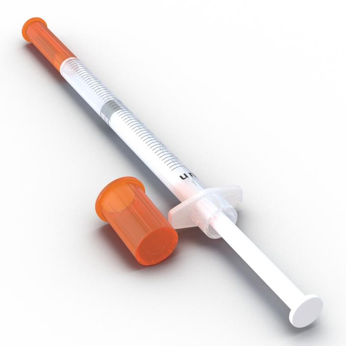 3D model Disposable Syringe 100 un