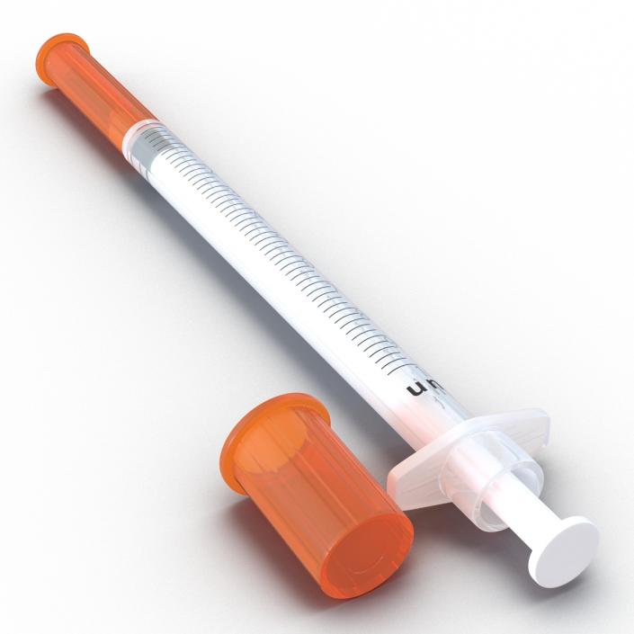 3D model Disposable Syringe 100 un