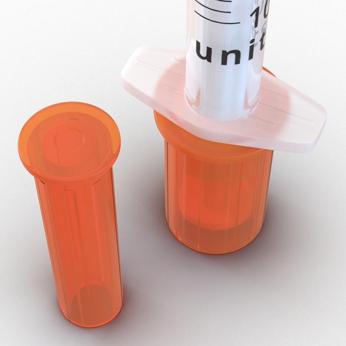 3D model Disposable Syringe 100 un