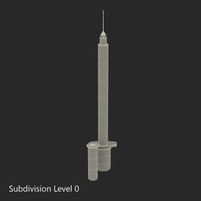 3D model Disposable Syringe 100 un