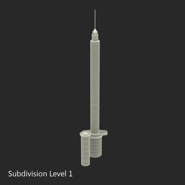 3D model Disposable Syringe 100 un