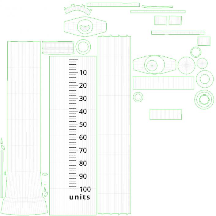 3D model Disposable Syringe 100 un