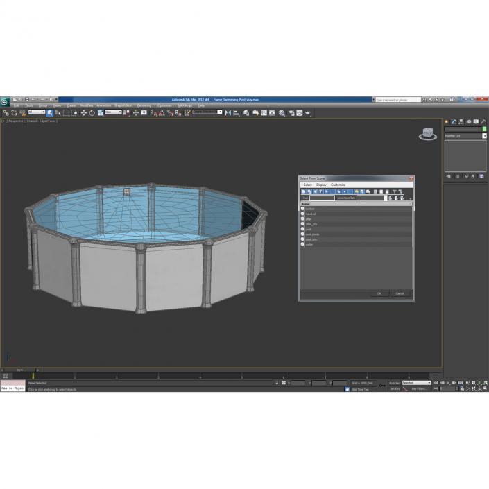 Frame Swimming Pool 3D model