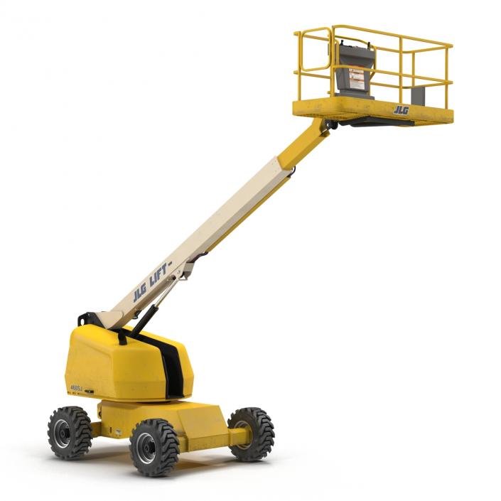 3D Telescopic Boom Lift JLG Yellow 2 model