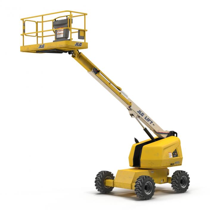 3D Telescopic Boom Lift JLG Yellow 2 model