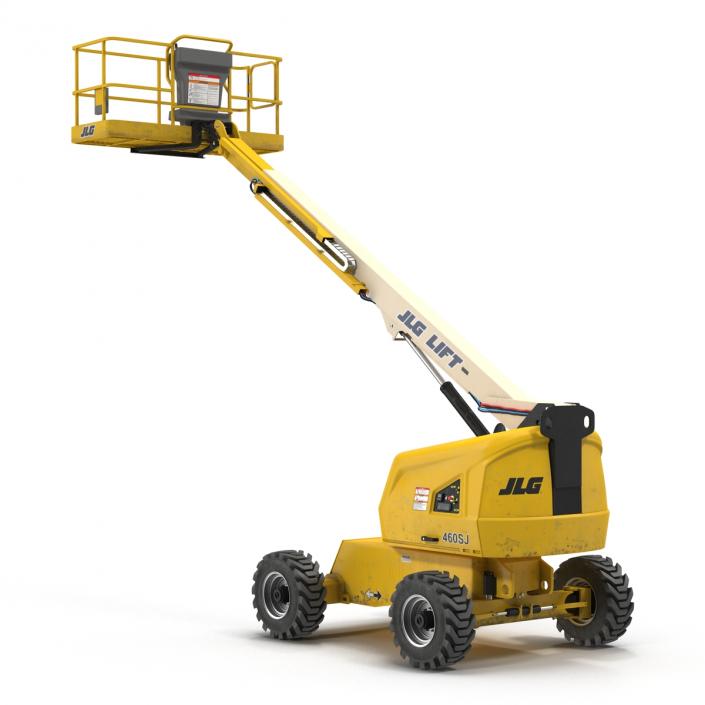 3D Telescopic Boom Lift JLG Yellow 2 model