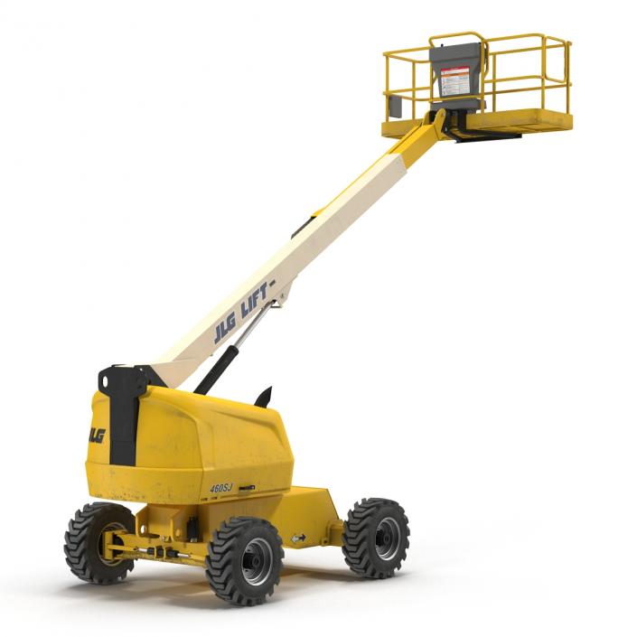 3D Telescopic Boom Lift JLG Yellow 2 model