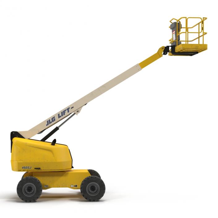 3D Telescopic Boom Lift JLG Yellow 2 model