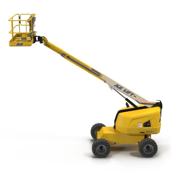 3D Telescopic Boom Lift JLG Yellow 2 model