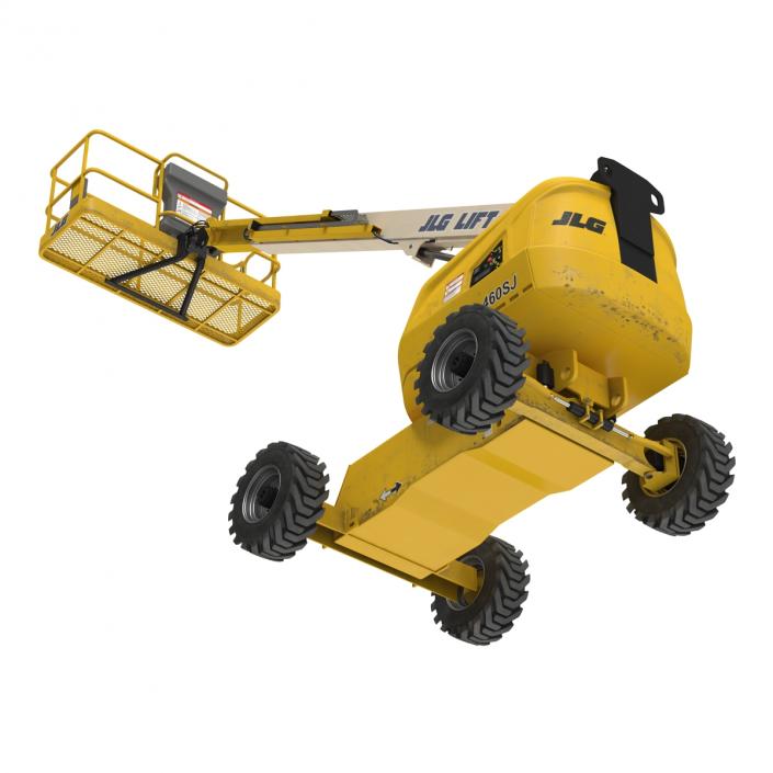 3D Telescopic Boom Lift JLG Yellow 2 model