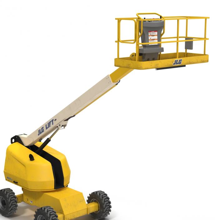 3D Telescopic Boom Lift JLG Yellow 2 model