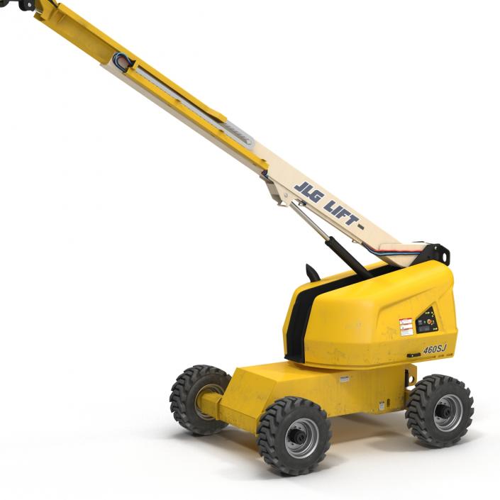 3D Telescopic Boom Lift JLG Yellow 2 model