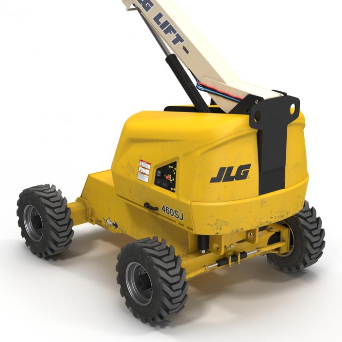 3D Telescopic Boom Lift JLG Yellow 2 model