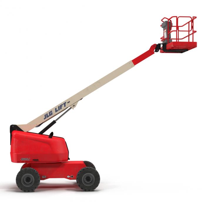 3D model Telescopic Boom Lift JLG Red 2