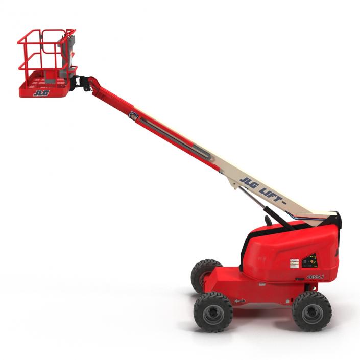 3D model Telescopic Boom Lift JLG Red 2