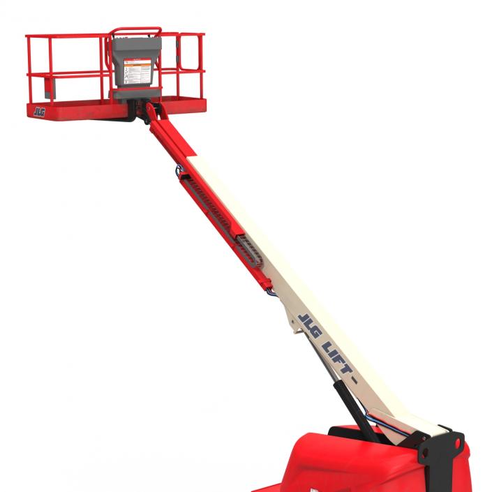 3D model Telescopic Boom Lift JLG Red 2