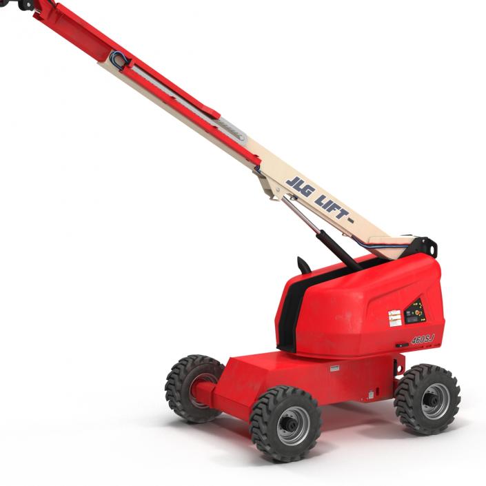 3D model Telescopic Boom Lift JLG Red 2