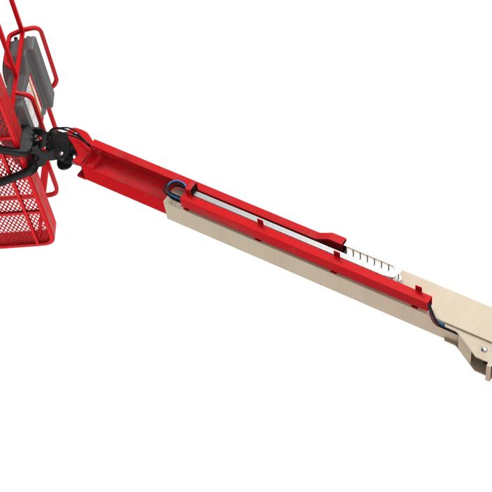 3D model Telescopic Boom Lift JLG Red 2