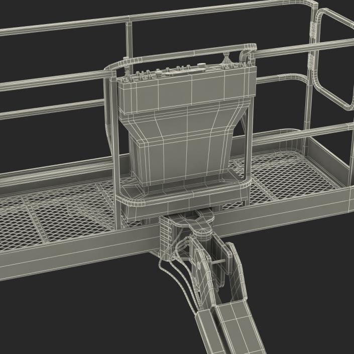 3D model Telescopic Boom Lift JLG Red 2