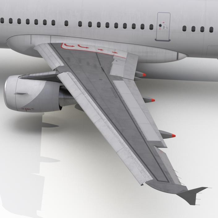 Airbus A321 Air France Rigged 3D model