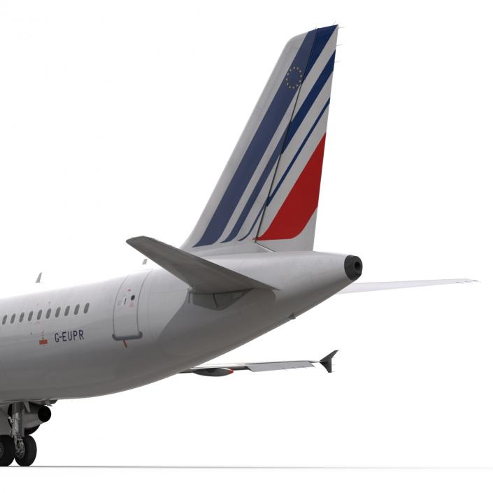 Airbus A321 Air France Rigged 3D model