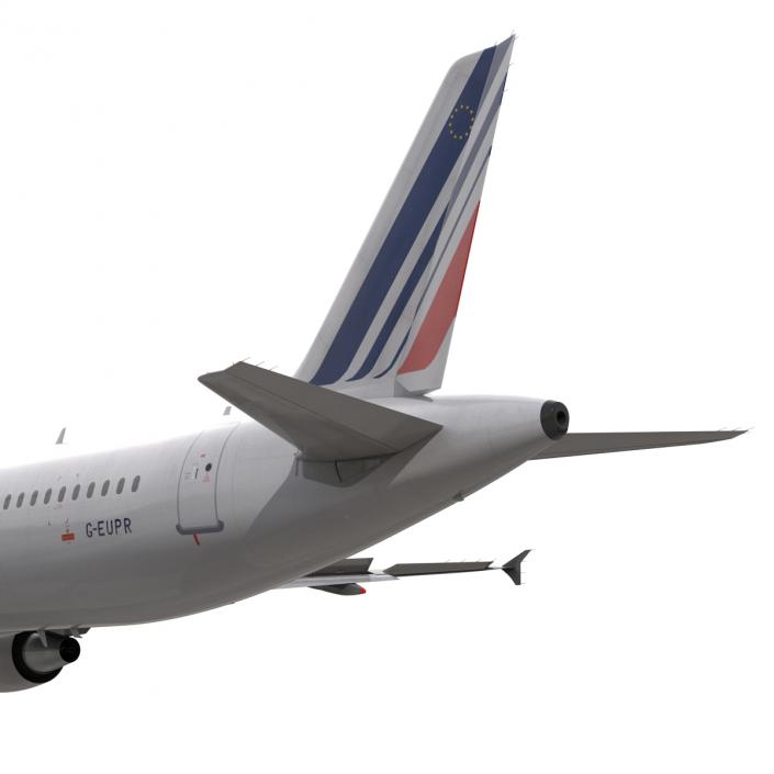 Airbus A321 Air France Rigged 3D model