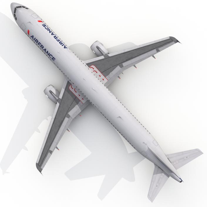 Airbus A321 Air France Rigged 3D model