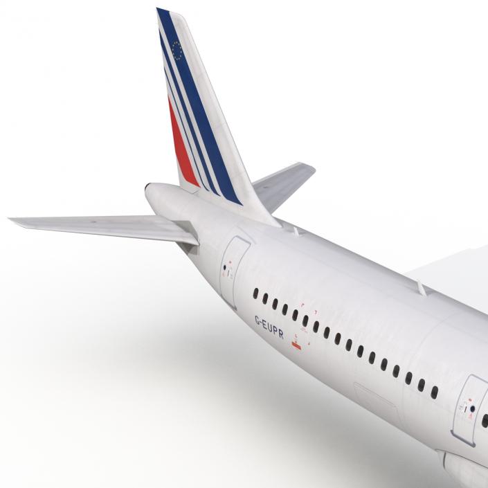 Airbus A321 Air France Rigged 3D model