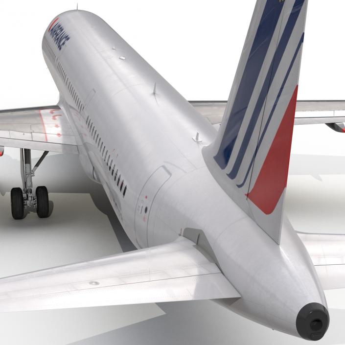 Airbus A321 Air France Rigged 3D model