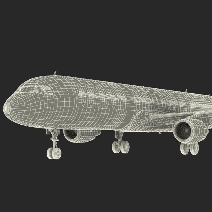 Airbus A321 Air France Rigged 3D model