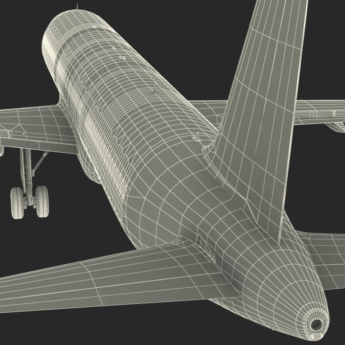 Airbus A321 Air France Rigged 3D model