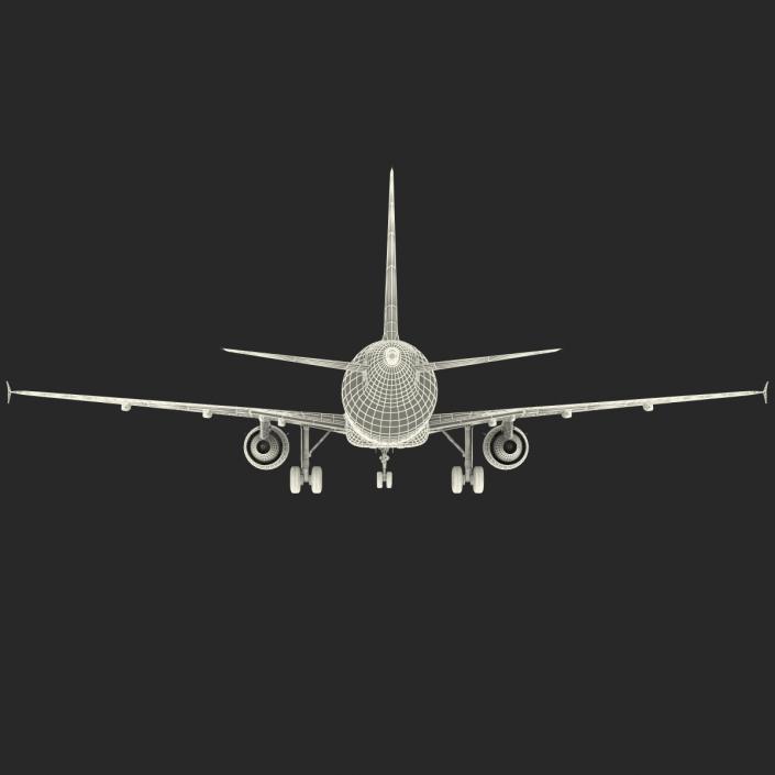 Airbus A321 British Airways Rigged 3D model