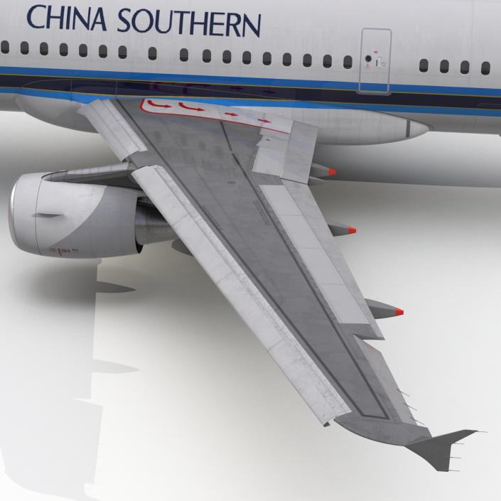 Airbus A321 China Southern Airlines Rigged 3D