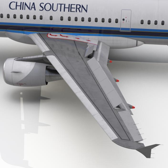 Airbus A321 China Southern Airlines Rigged 3D