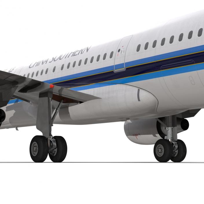 Airbus A321 China Southern Airlines Rigged 3D