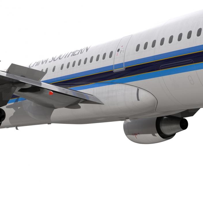 Airbus A321 China Southern Airlines Rigged 3D