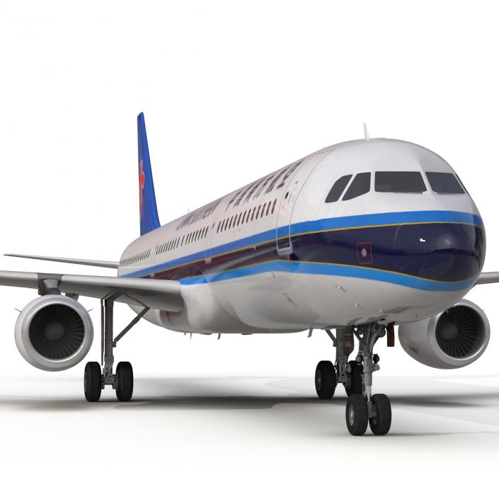 Airbus A321 China Southern Airlines Rigged 3D