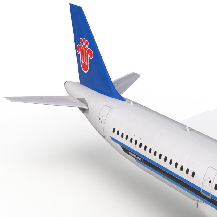 Airbus A321 China Southern Airlines Rigged 3D