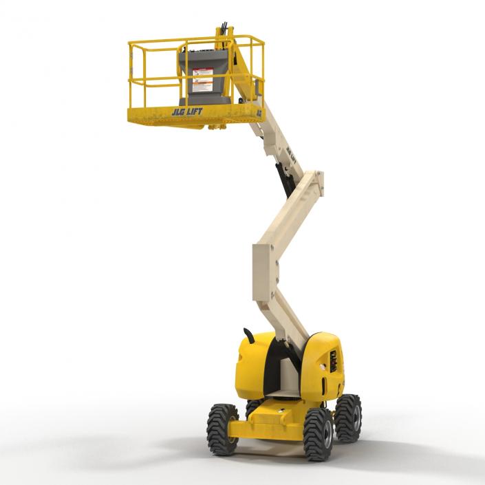 Telescopic Boom Lift JLG 450AJ Yellow 2 3D model