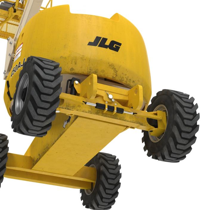 Telescopic Boom Lift JLG 450AJ Yellow 2 3D model